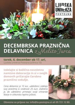 Vabilo na decembrsko praznično delavnico 1